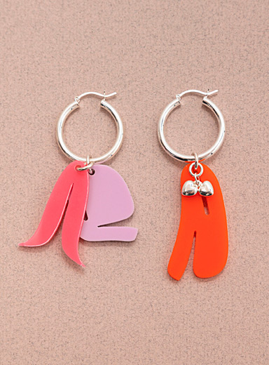 Warren Steven Scott: Les boucles d'oreilles second souffle Orange