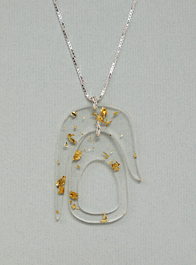 Warren Steven Scott: Le collier pendentif Salish large Assorti
