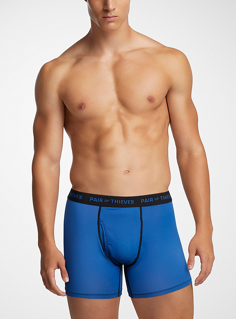 Pair of Thieves Blue Super Fit micro-dotwork boxer brief for men