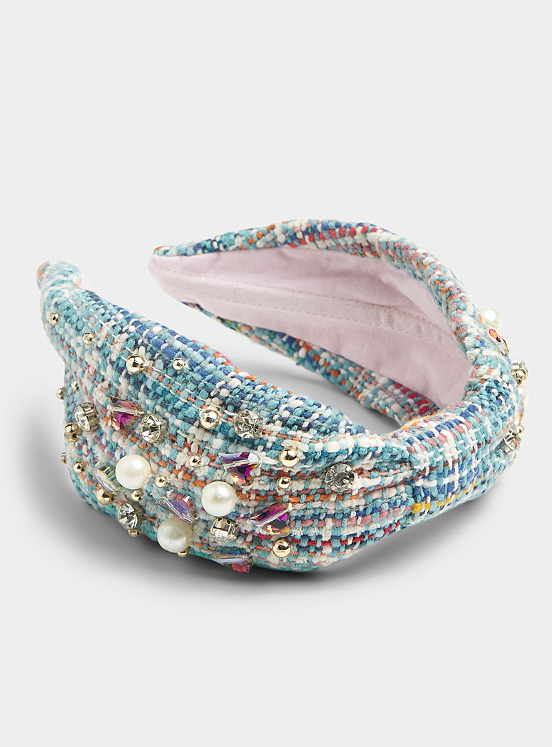 NamJosh Assorted Crystal and pearl headband for women
