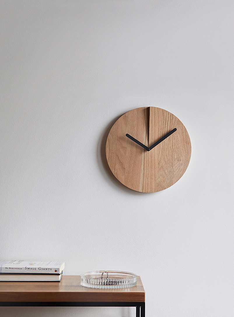 MARdiROS Oak Reset wall clock