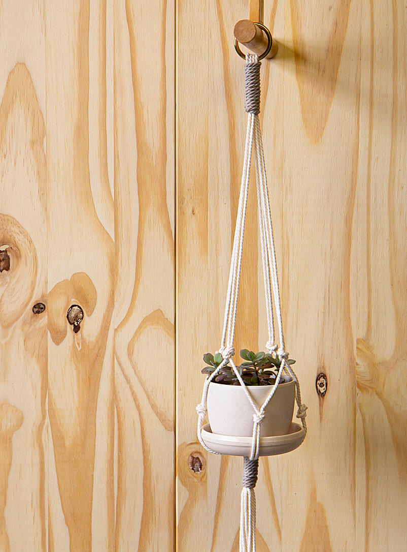 Mano verde White Small hanging plant set 4 elements