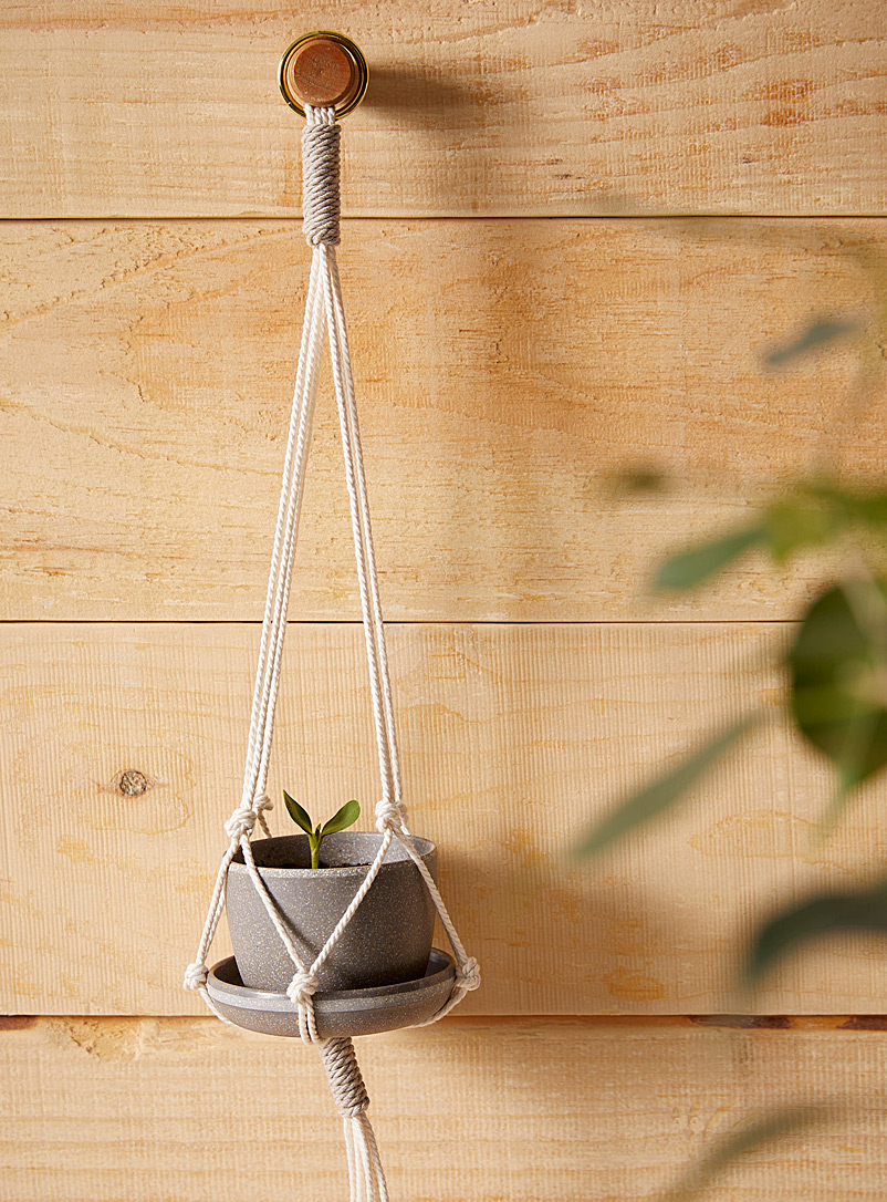 Mano verde Grey Small hanging plant set 4 elements