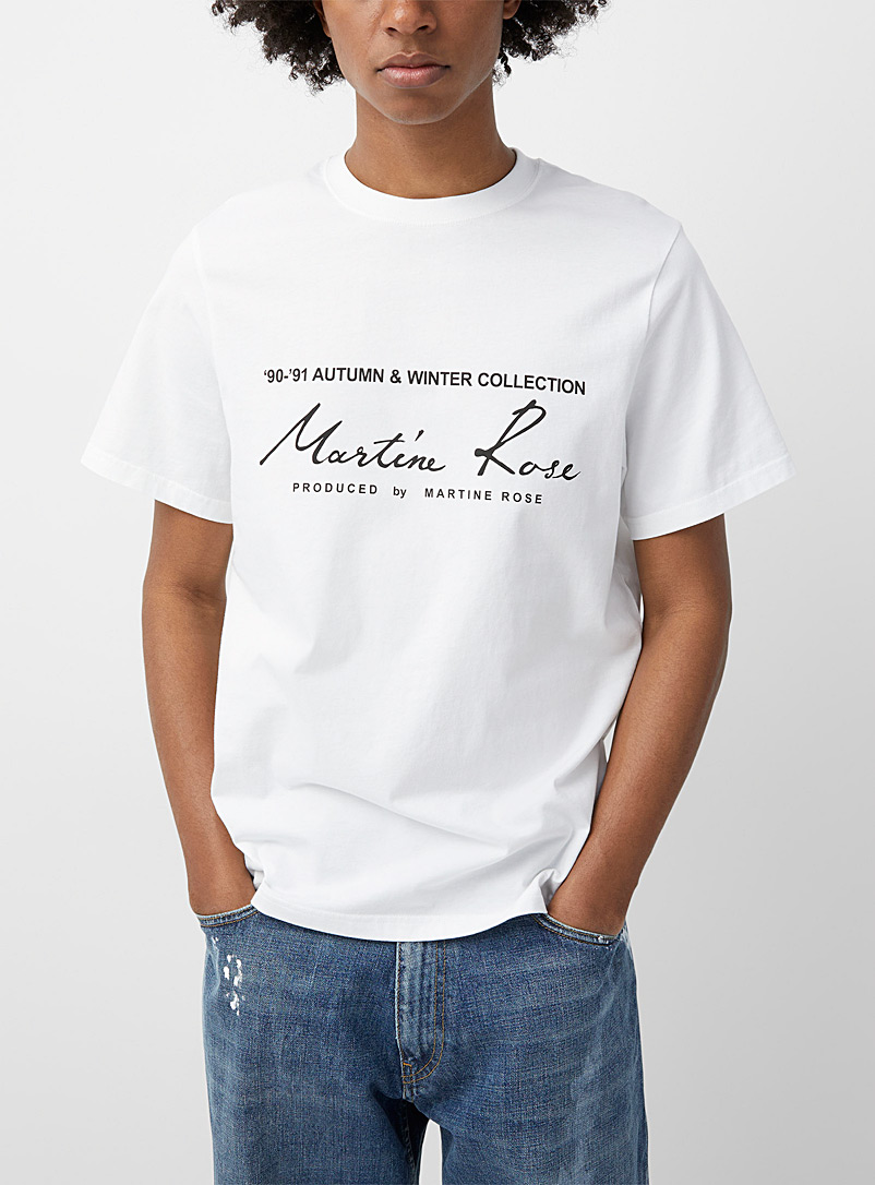 Martine Rose: Le t-shirt signature classique Blanc pour homme