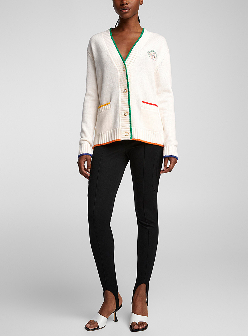 Casablanca White 2023 tennis cardigan for women