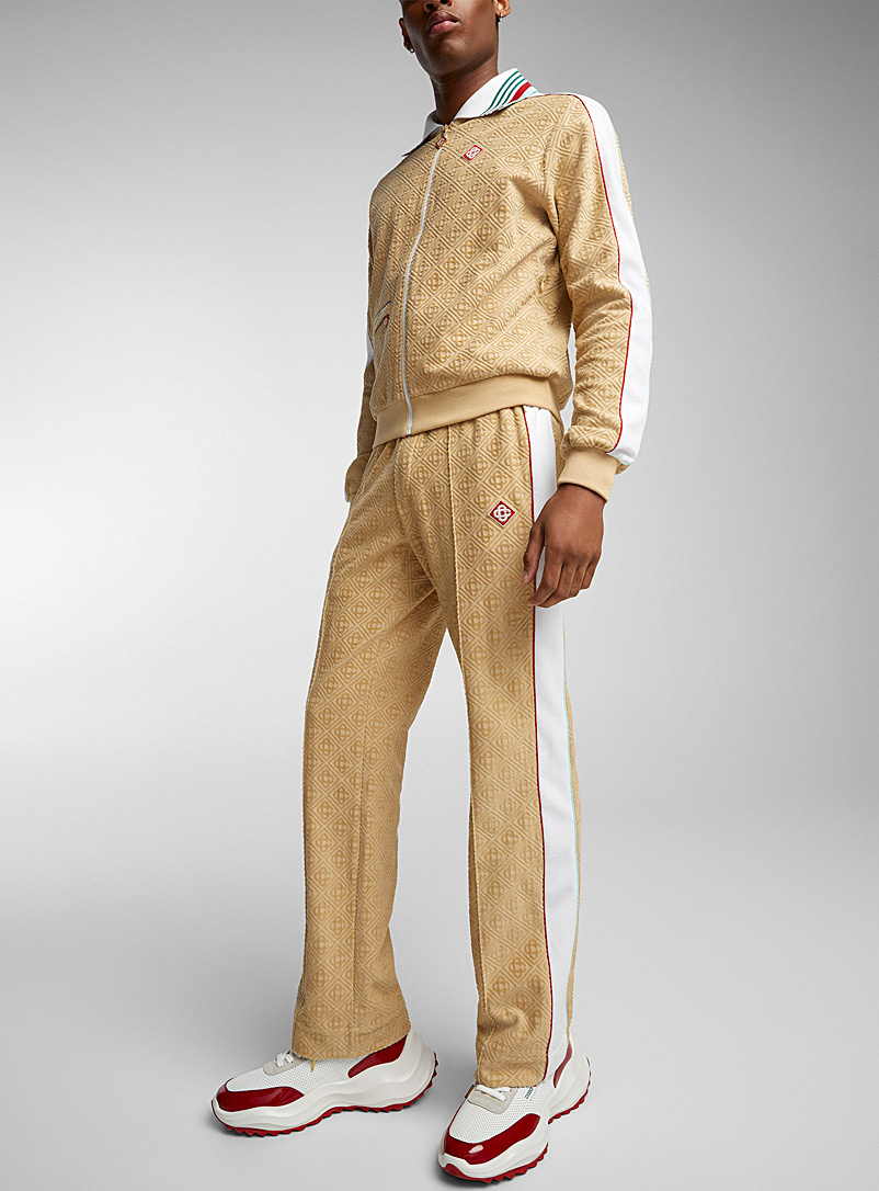 Casablanca: Le pantalon velours monogramme Brun pour homme