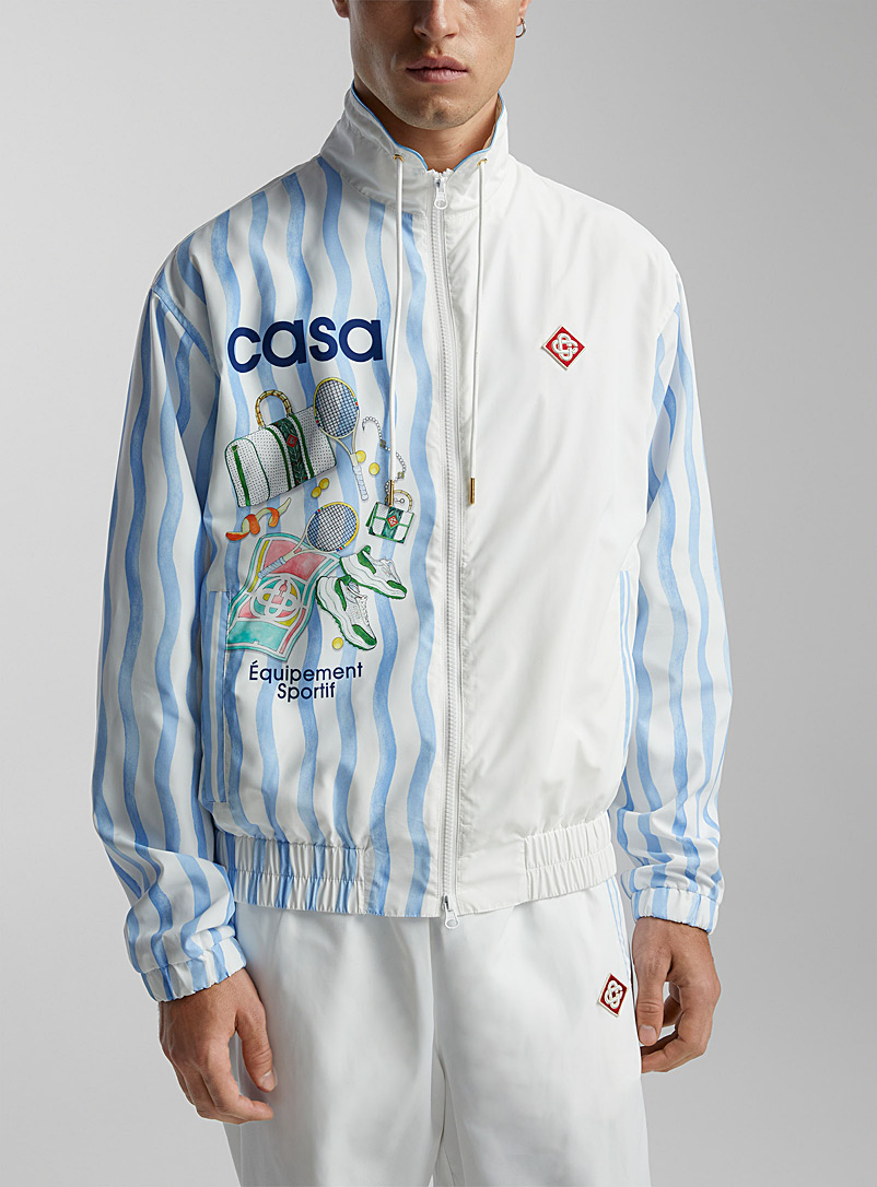 Casablanca White Équipement Sportif fabric jacket for men