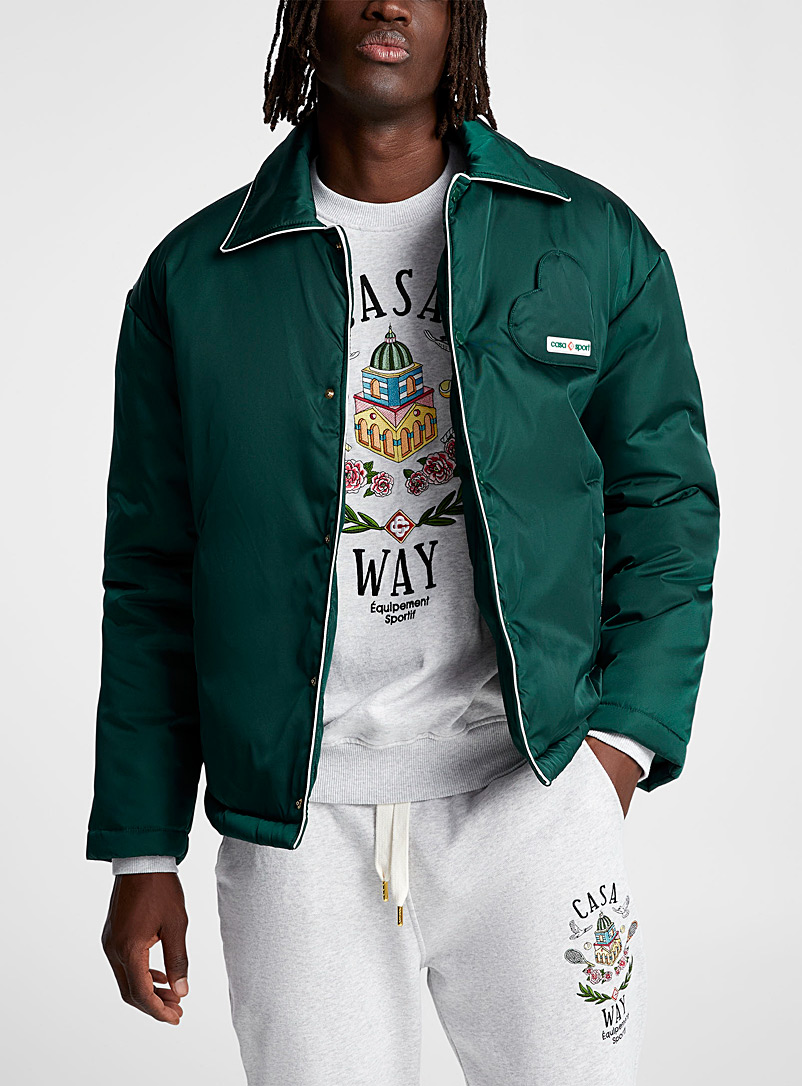 Casablanca Green Casa Sport sporty jacket for men