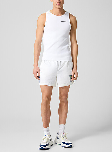 Casablanca: Le short en taffetas Tennis Club Blanc pour homme