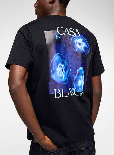 Casablanca: Le t-shirt imprim&eacute; m&eacute;duses  Noir pour homme
