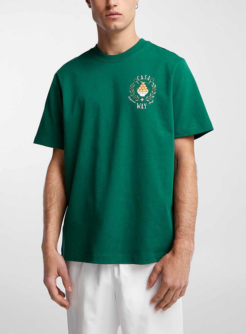 Casablanca Green Casa Way T-shirt for men