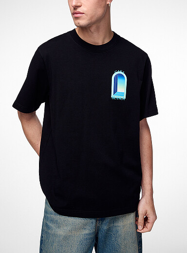 Casablanca Black Arch print T-shirt for men