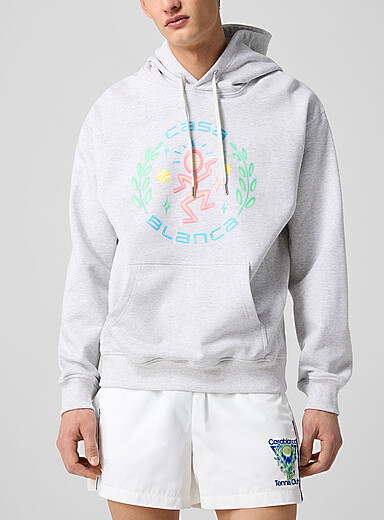 Casablanca White Dance of joy hoodie for men