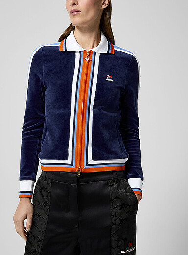 Veste à fermeture éclair en velours - Bleu clair - Ladies | H Veste à fermeture éclair en velours - Bleu clair - Ladies | H