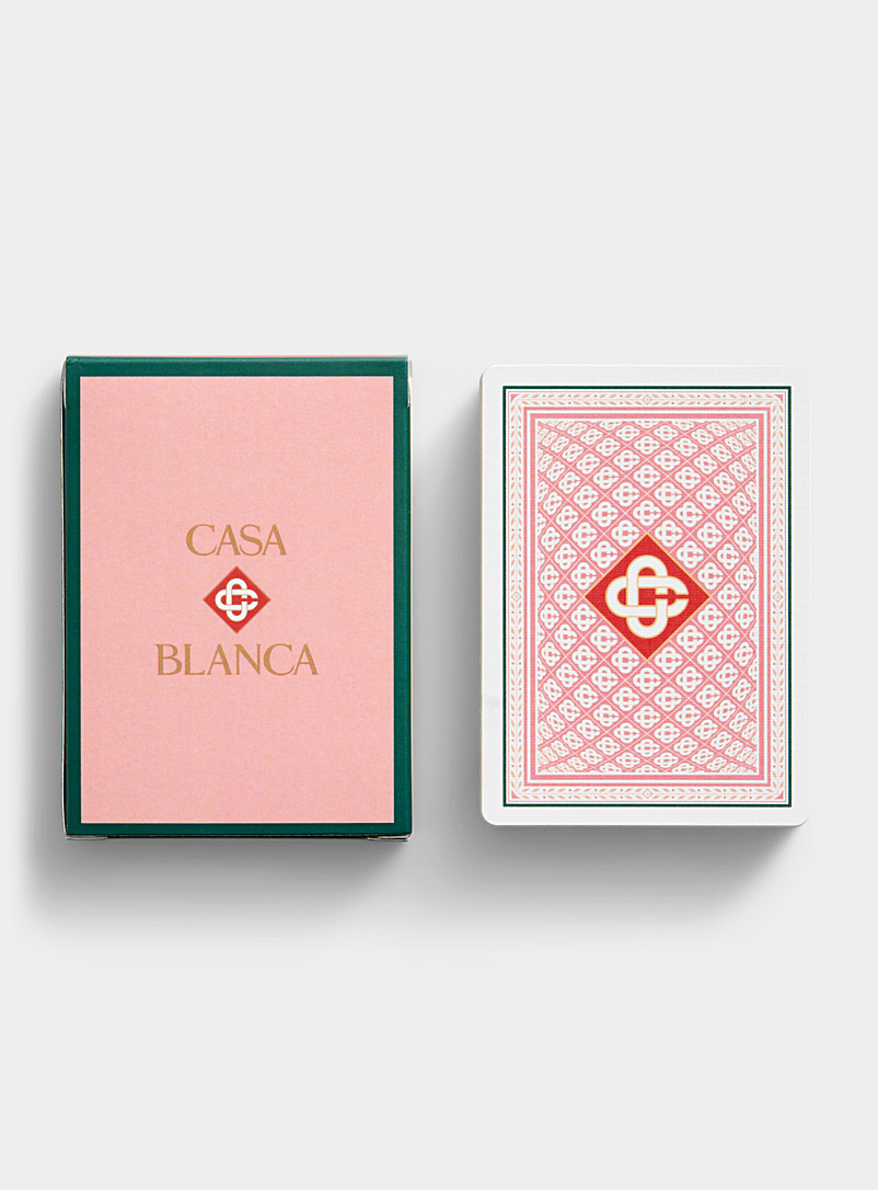 Casablanca Patterned White Casablanca playing cards for men