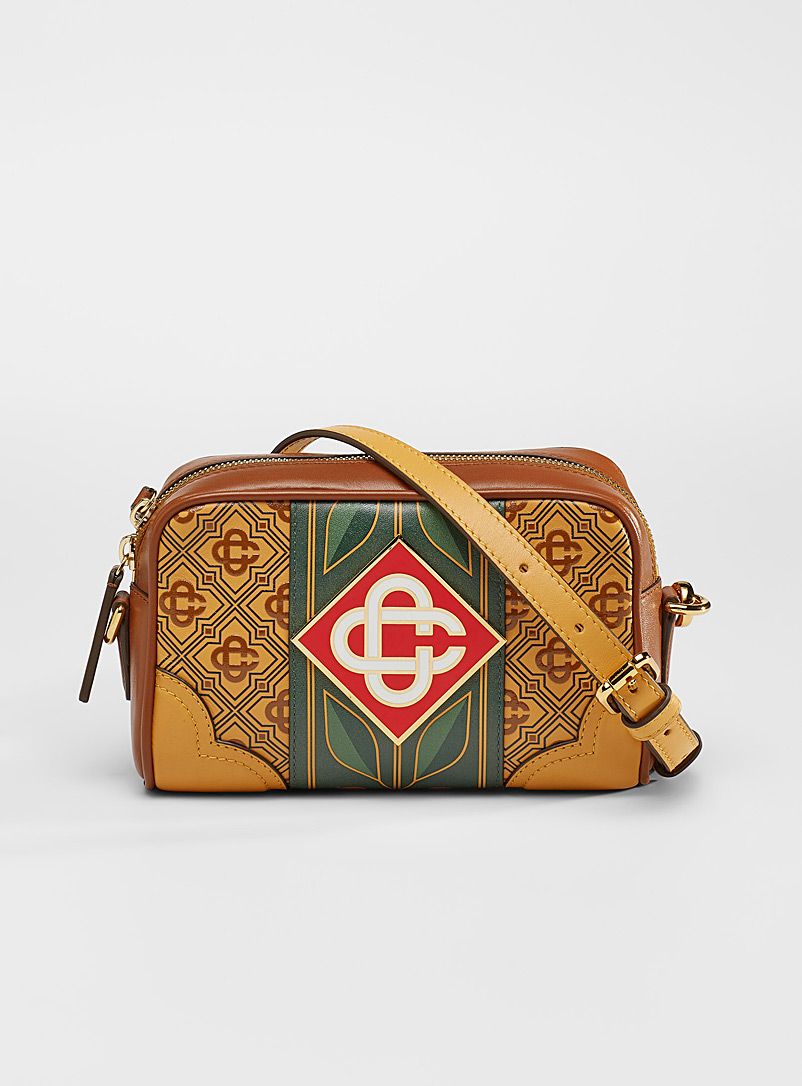 Casablanca Patterned Brown Monogram leather bag for women