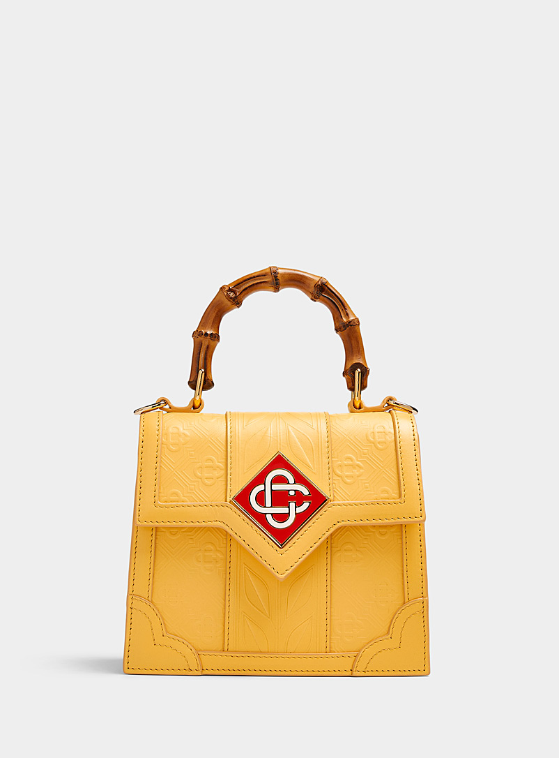 Casablanca Bright Yellow Jeanne small handbag for women