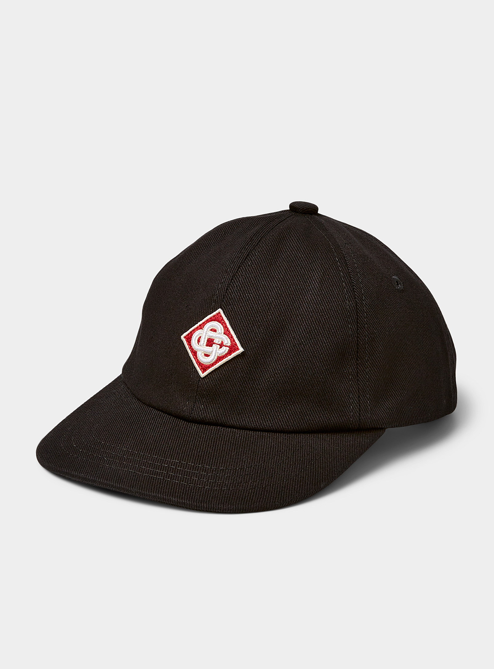 Casablanca Cotton Cap With Embroidered Logo In Black