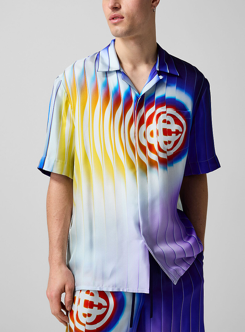 Shockwave Pure Silk Cabana Shirt