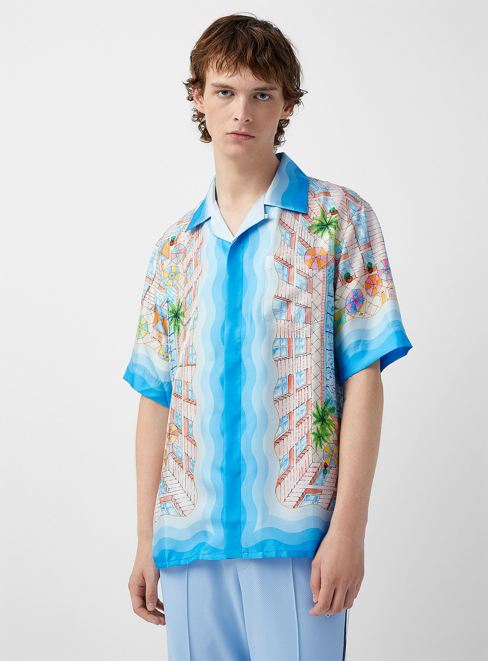 Casablanca - Men's Poolside silk shirt