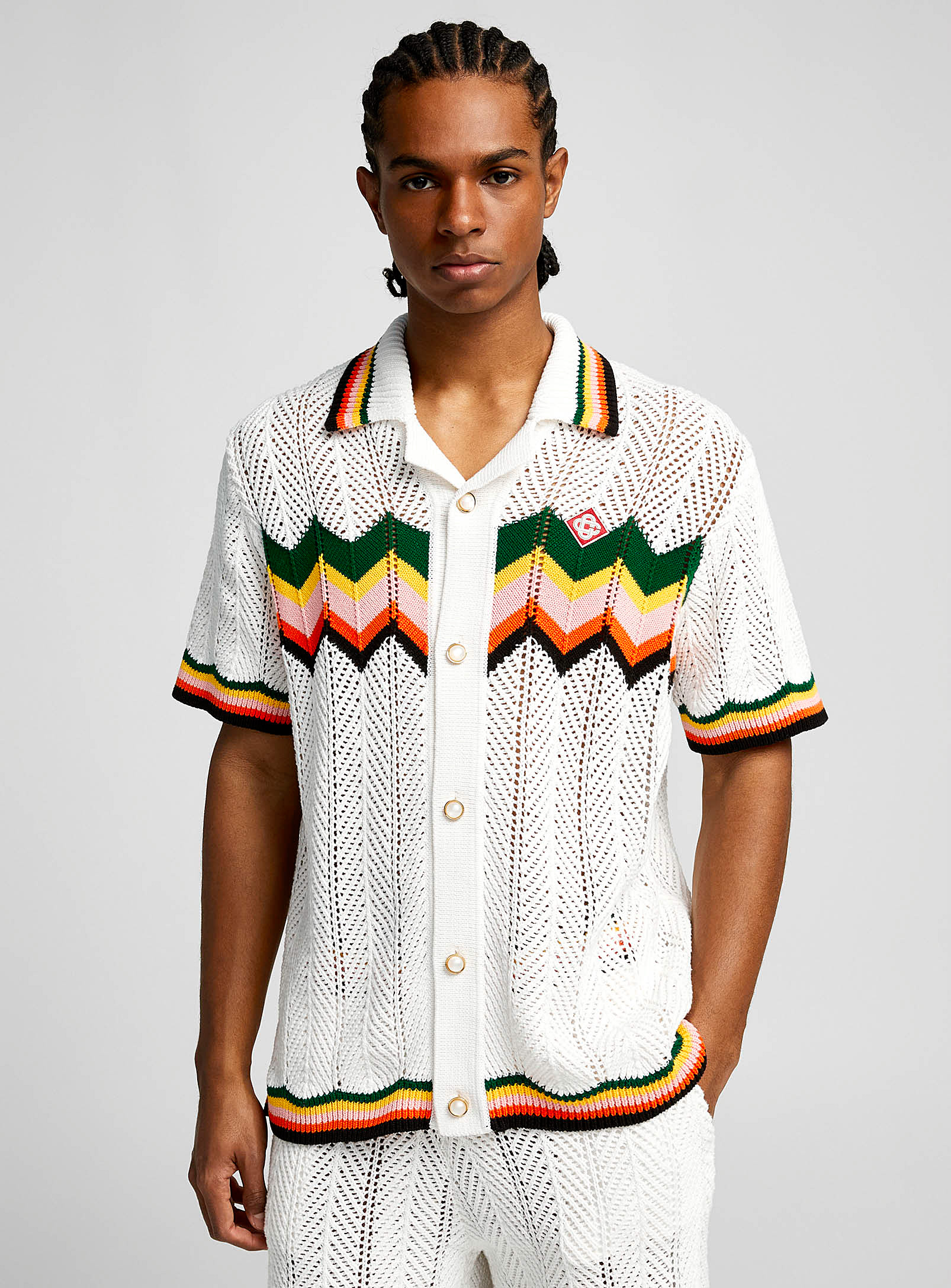Casablanca - La chemise tricot Lace Chevron