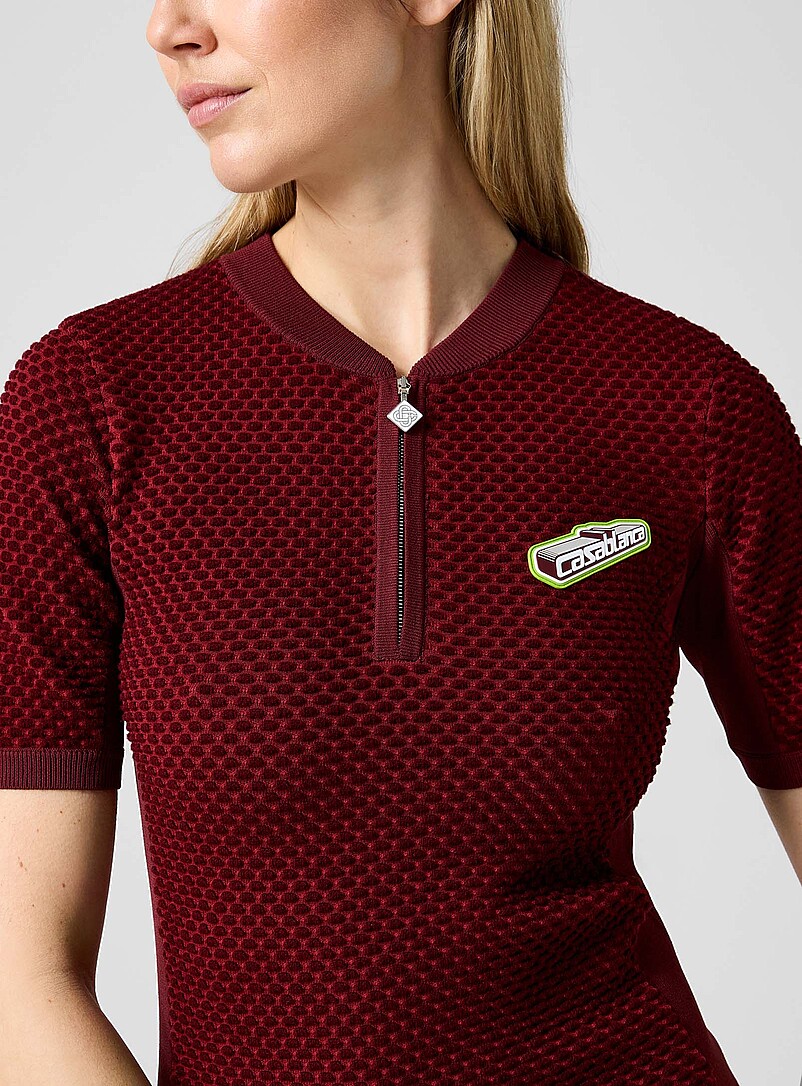 Logo textured knit minidress product image 2