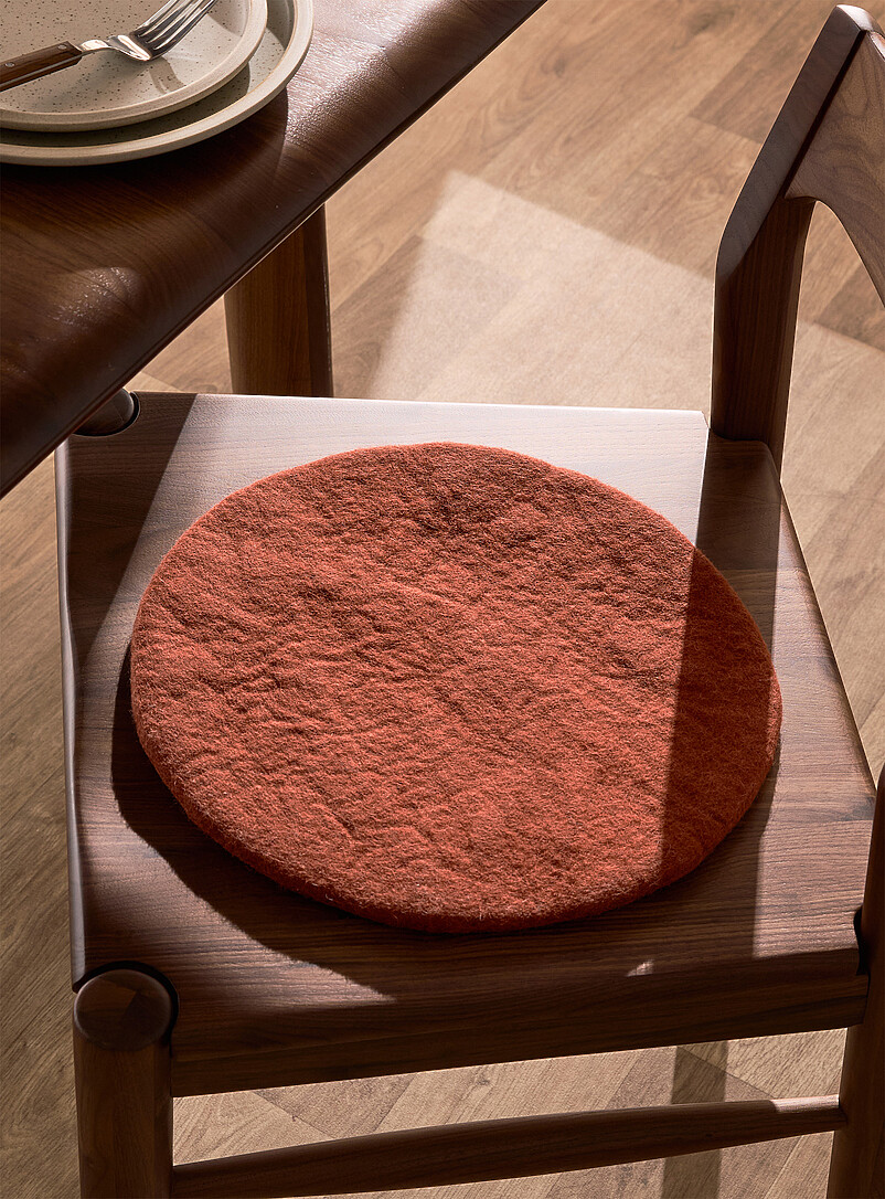 Wool Chair Cushion 35 Cm In Diameter