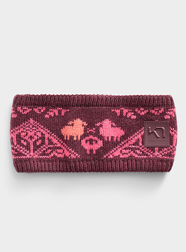 Le bandeau jacquard m&eacute;lange de laine m&eacute;rinos Saga 