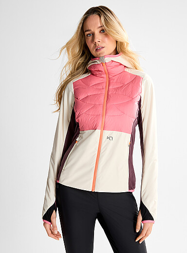 Kari Traa: La veste semi-matelass&eacute;e &agrave; capuche Tirill Fuchsia pour femme