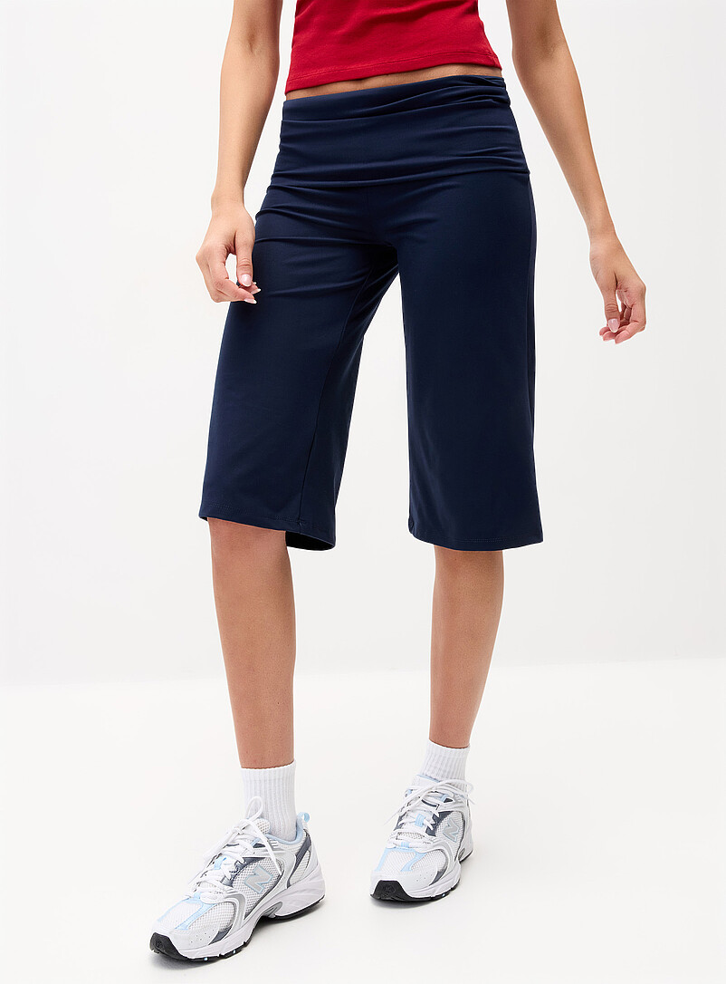 Twik: Le capri large taille repliable Blanc pour femme