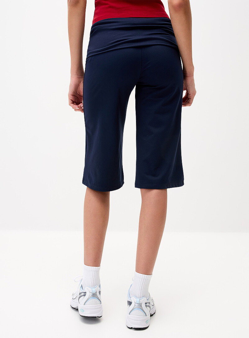 Twik: Le capri large taille repliable Blanc pour femme