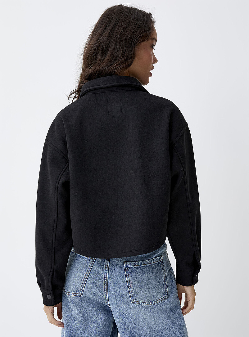 Flap pockets felted jacket product image 2