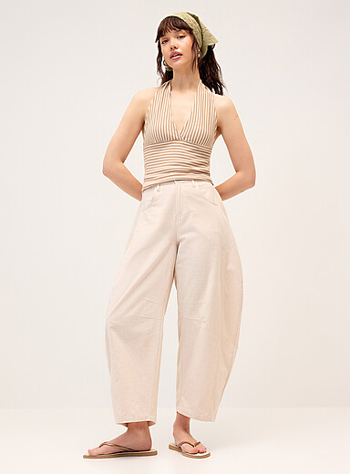 Le pantalon ballon pur coton