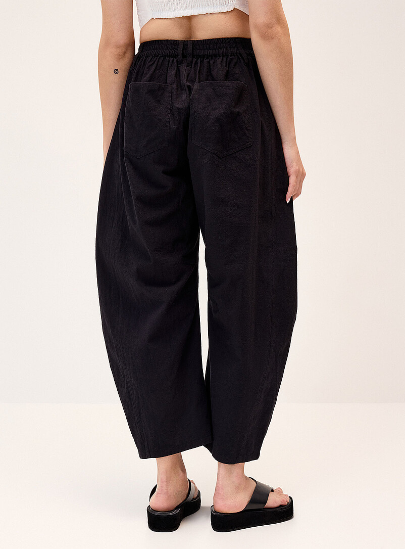 Pure cotton barrel-leg pant product image 3
