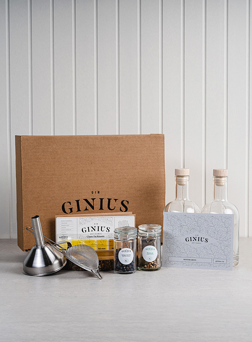Ginius Assorted Wintergreen artisanal gin-making box set