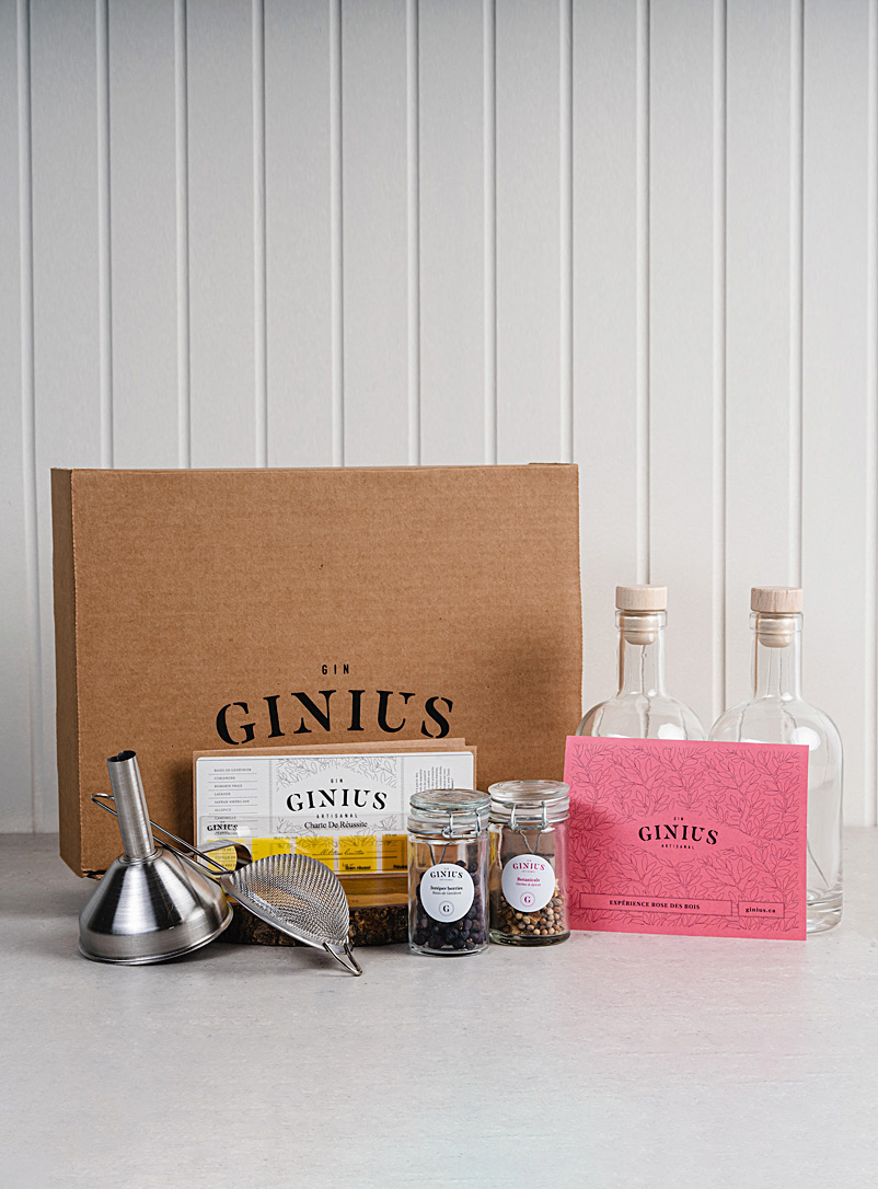 Ginius Assorted Rose des bois artisanal gin-making box set
