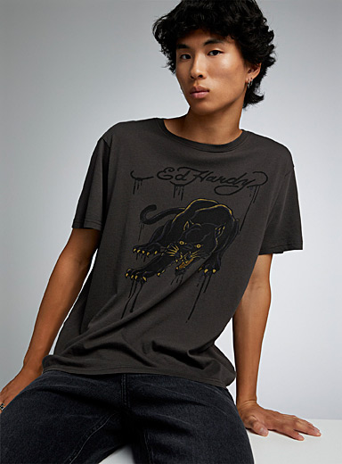 Black panther T-shirt, Ed Hardy, Shop Men's Logo Tees & Graphic T-Shirts  Online