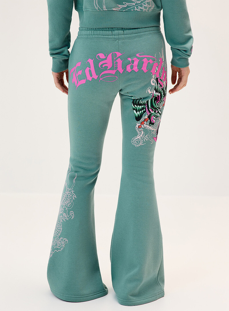 Illustrated fleece bootcut-leg pant product image 3