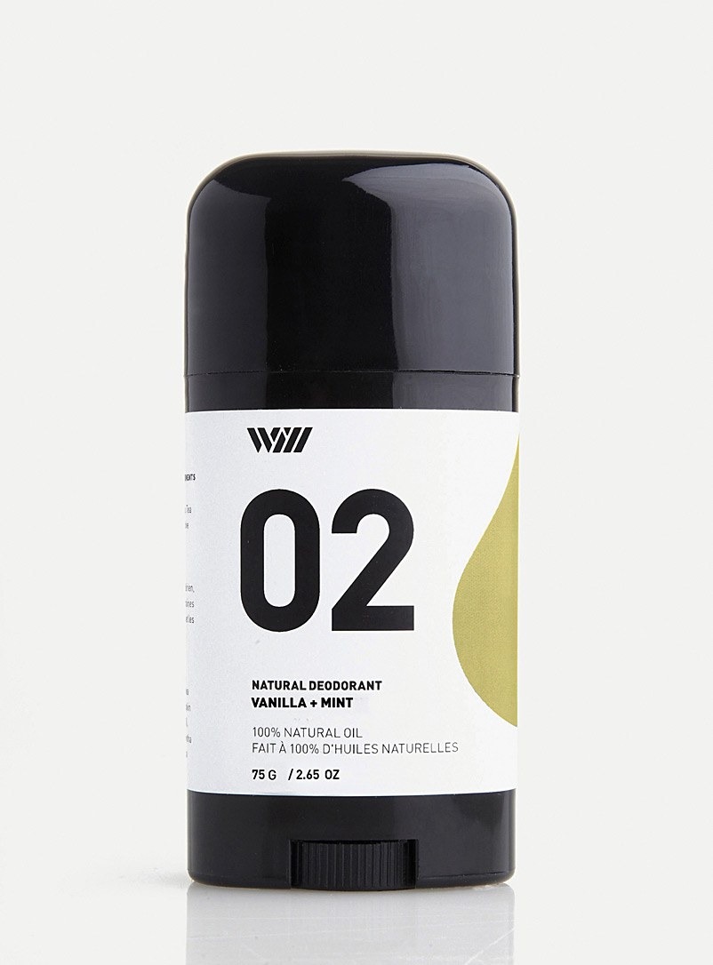 Way of Will Golden Yellow Vanilla and mint natural deodorant for men
