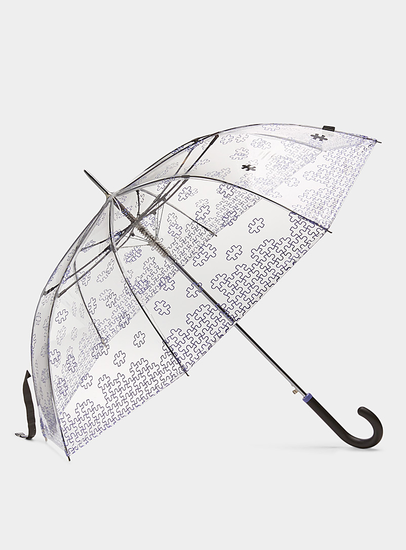 Simons: Le parapluie jeu de casse-tête Noir pour femme