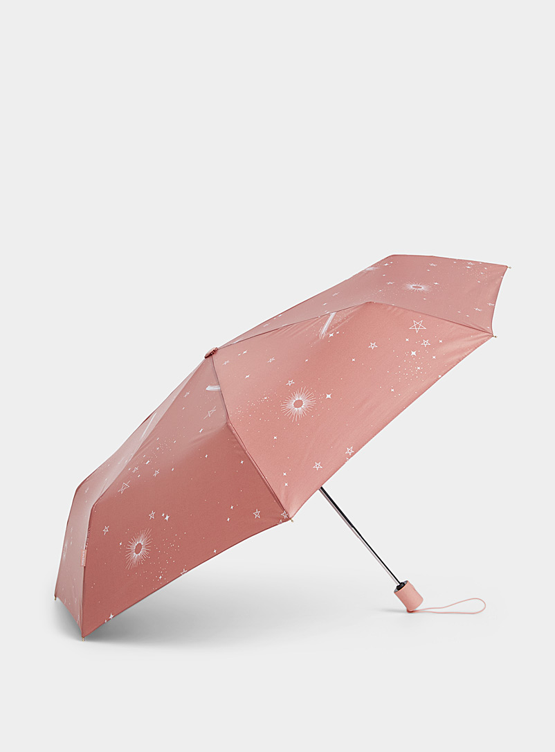 CLIMA bisetti Peach Starry sky mini umbrella for women