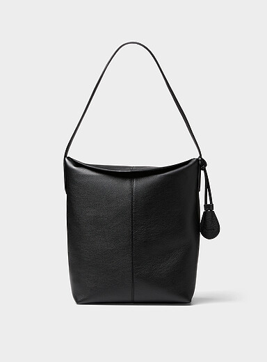 Le grand sac d'&eacute;paule cuir grenu Alda