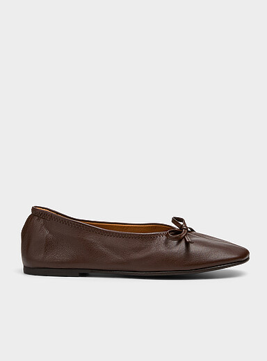 Blaise supple leather ballet flats Women