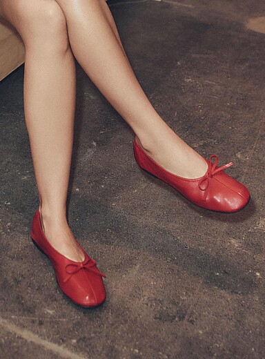 La ballerine cuir souple Blaise Femme