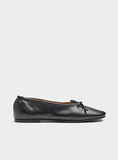 Flattered Black Blaise supple leather ballet flats Women for women