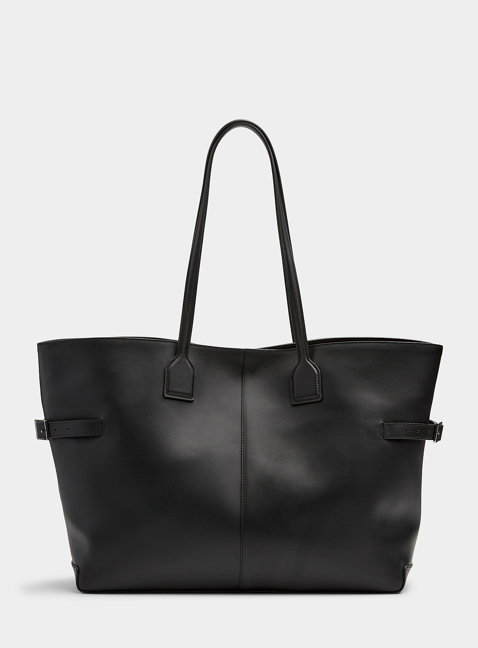 Flattered - Women's Lesley belted leather Tote Bag