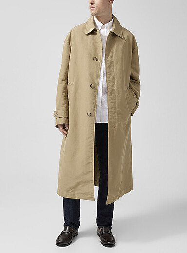 Le manteau habill&eacute; peau de p&ecirc;che