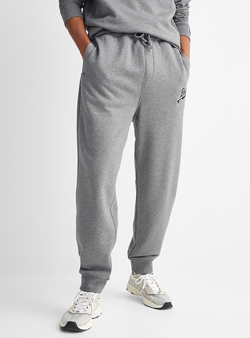 Boss x Russell Athletic Grey Signature athletic sweatpants for men