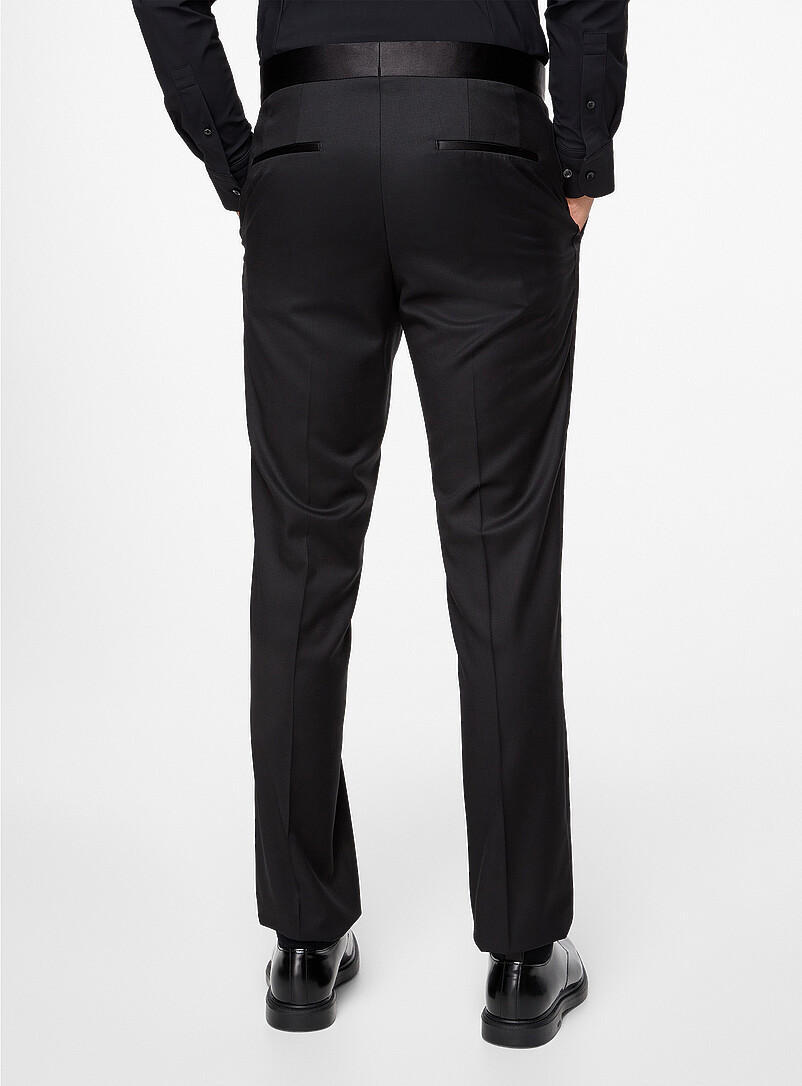 BOSS Black Silky accent tuxedo trouser for men