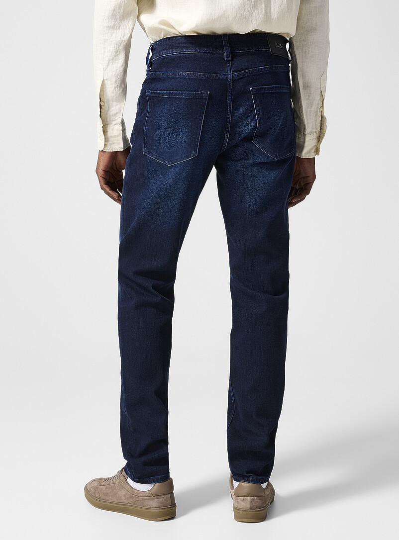 BOSS Blue Maine tapered indigo jean for men